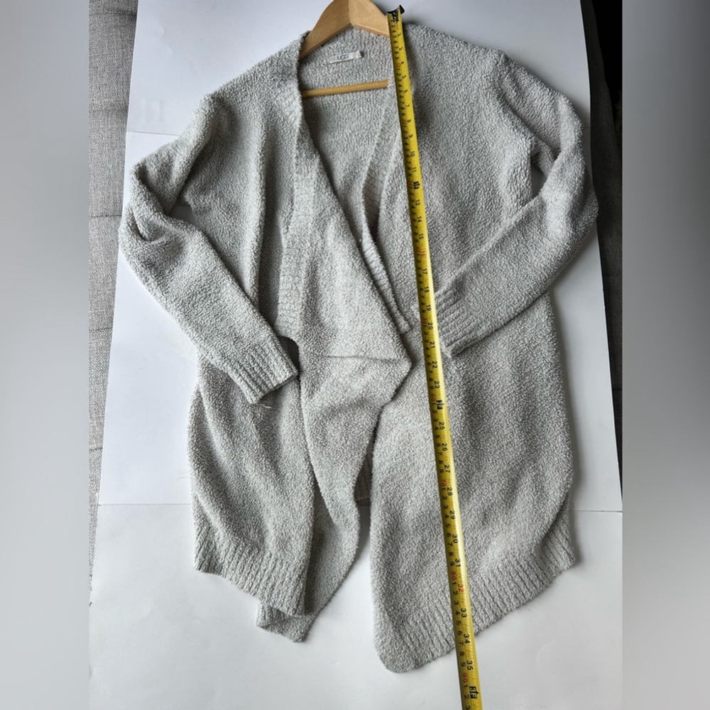 UGG Phoebe Wrap II Sweater Soft Knit Draped Cardigan Granite Beige small - Picture 6 of 7